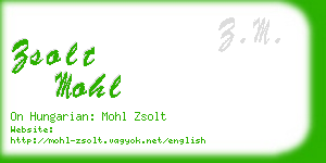 zsolt mohl business card